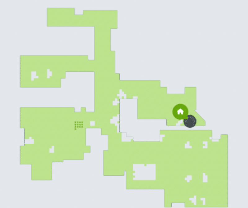 Создание карты в приложении Арр на Roomba i7 завершено.